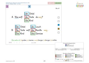 Projektionen Satzkarten 1