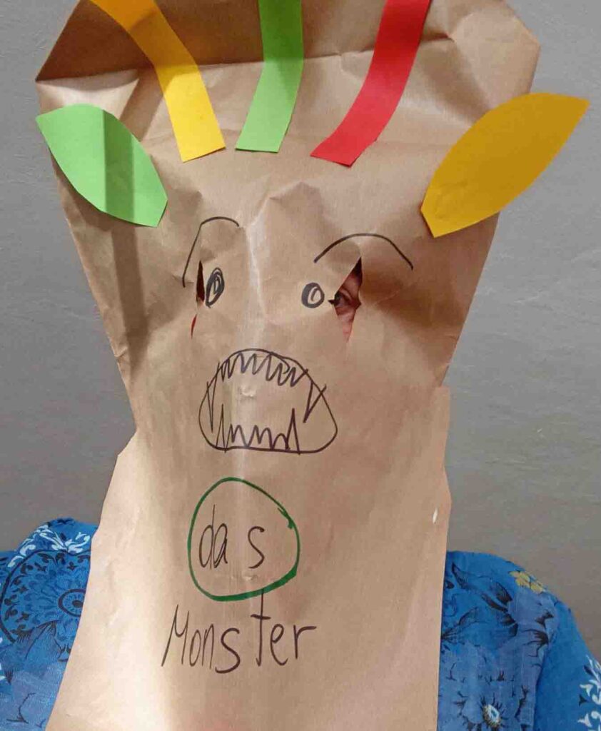 Monster-Maske als Unterrichtsidee