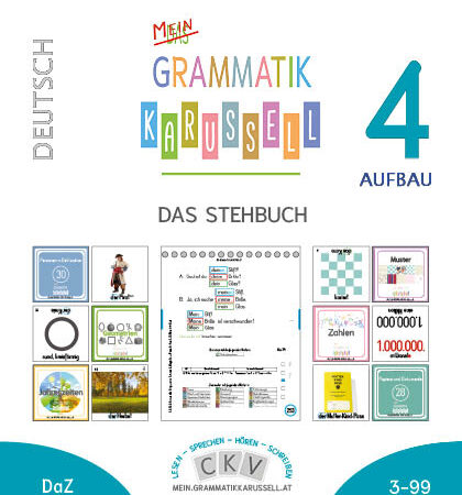 Deckblatt Stehbuch 4 Aufbau - Mein Grammatikkarussell