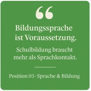 Bildungssprache als Voraussetzung
