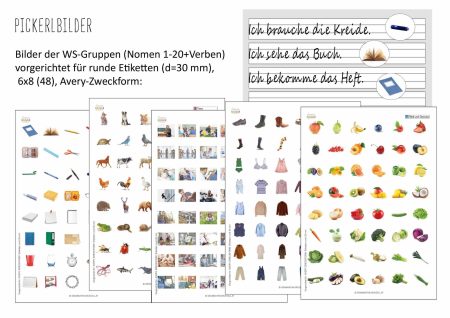 GK_Pickerlbilder_das grammatikkarussell Beispiel für die Pickerlbilder und ihre Anwendung